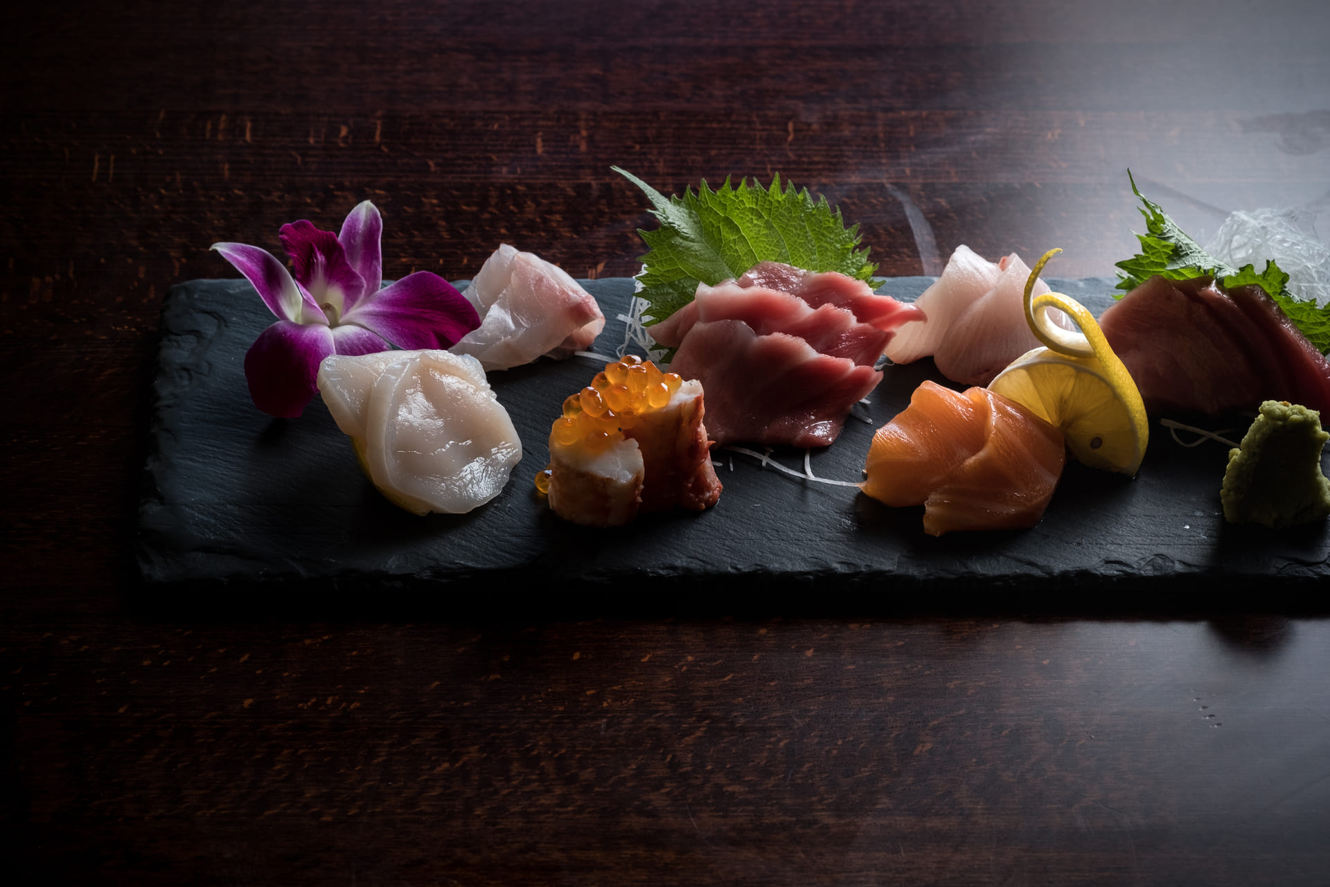 A display of sushi from Bluefin